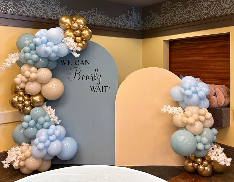 Organic Balloon Garland with Backdrop