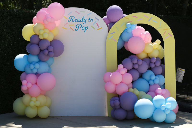 Organic Balloon Garland with Backdrop