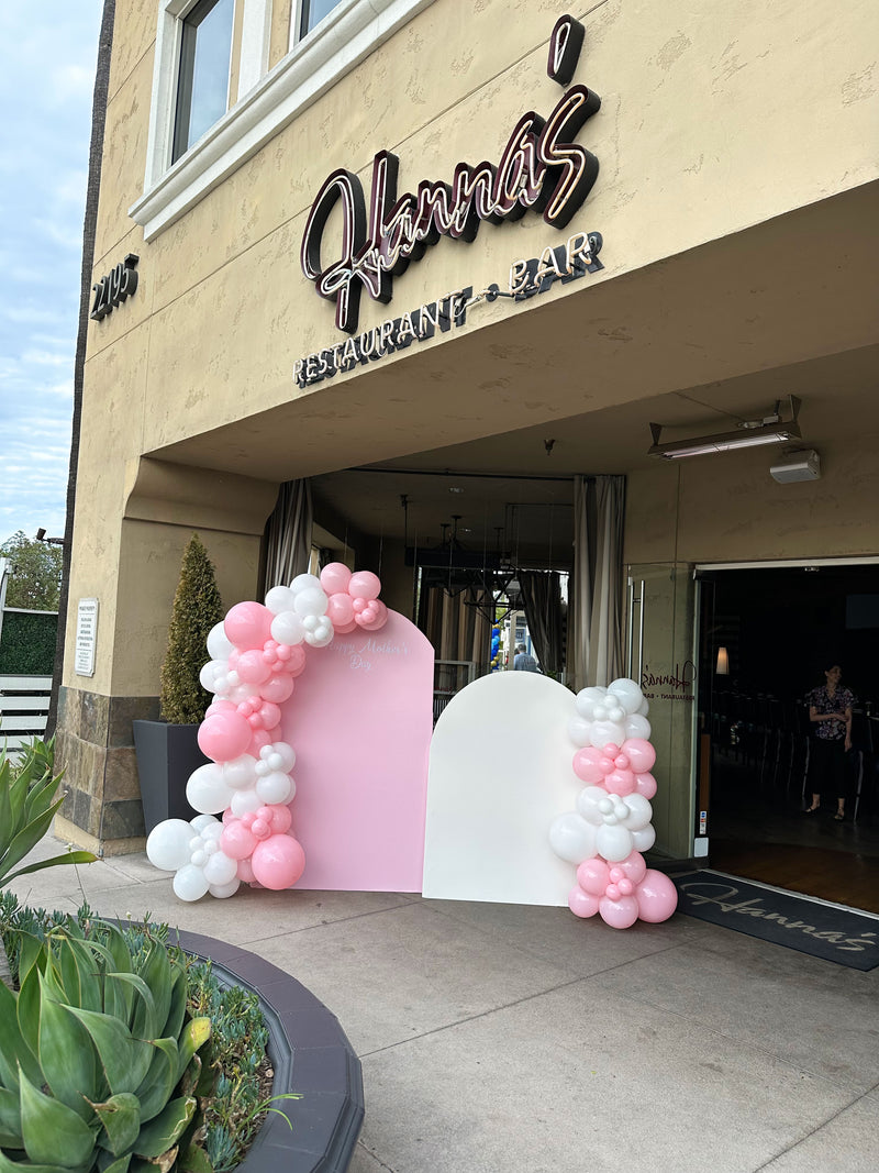 Two Arch Backdrops with Two Garlands