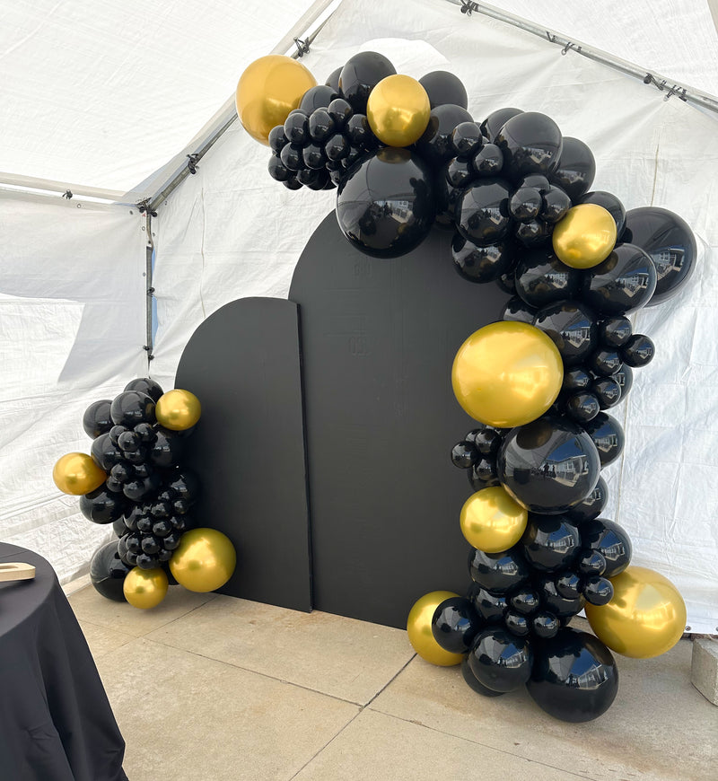 Two Arch Backdrops with Two Garlands