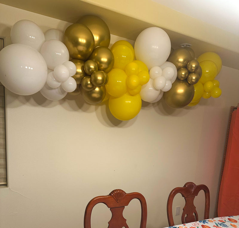 Organic Balloon Garland (Half Arch)