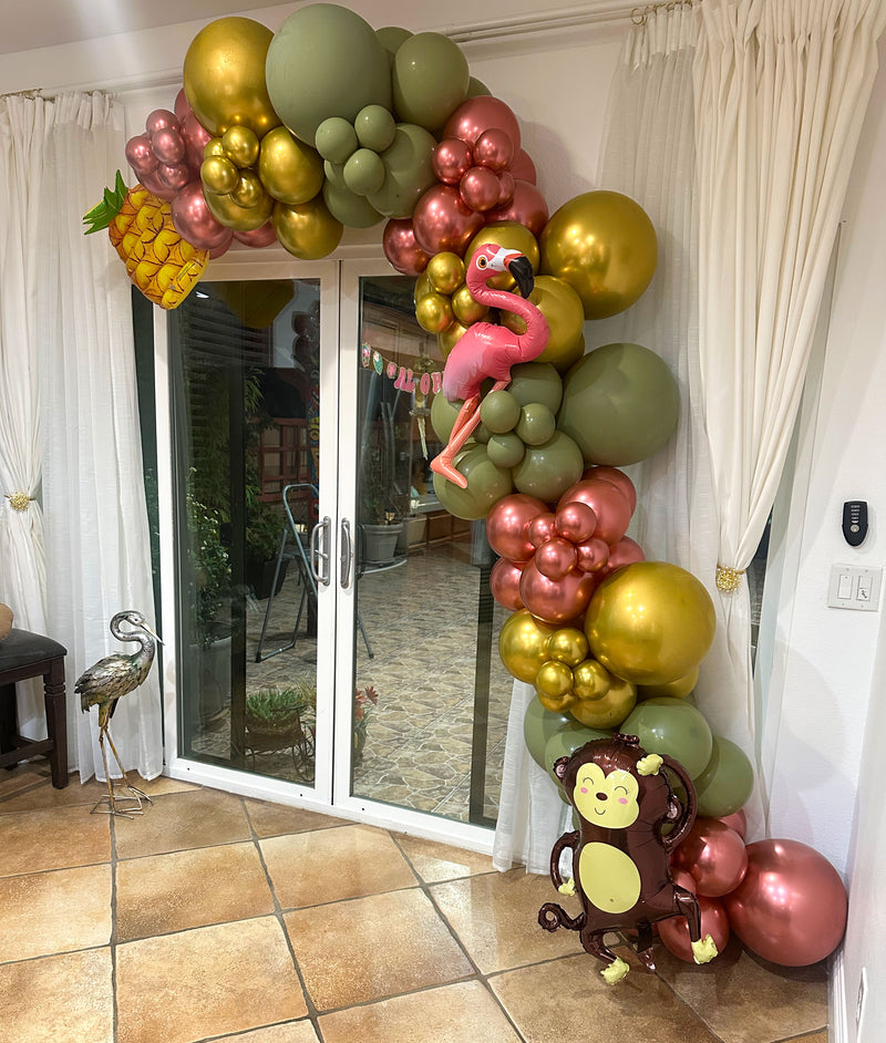 Organic Balloon Garland (Half Arch)