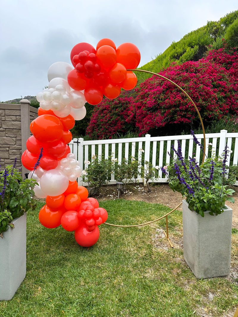 Organic Balloon Garland (Half Arch)