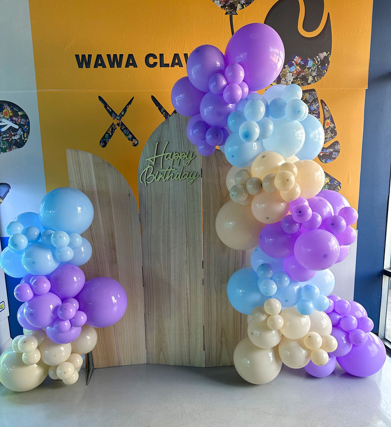 Organic Balloon Garland (Half Arch)