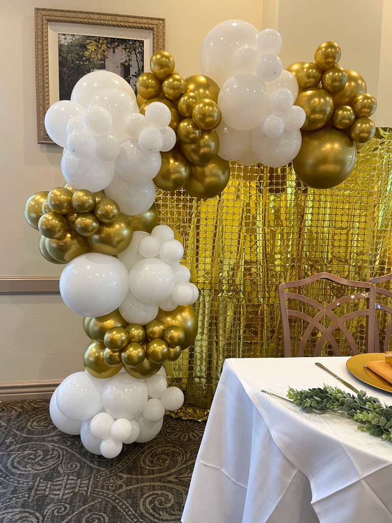 Organic Balloon Garland (Half Arch)
