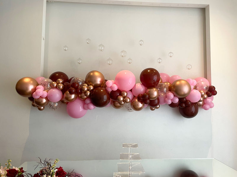 Organic Balloon Garland (Half Arch)