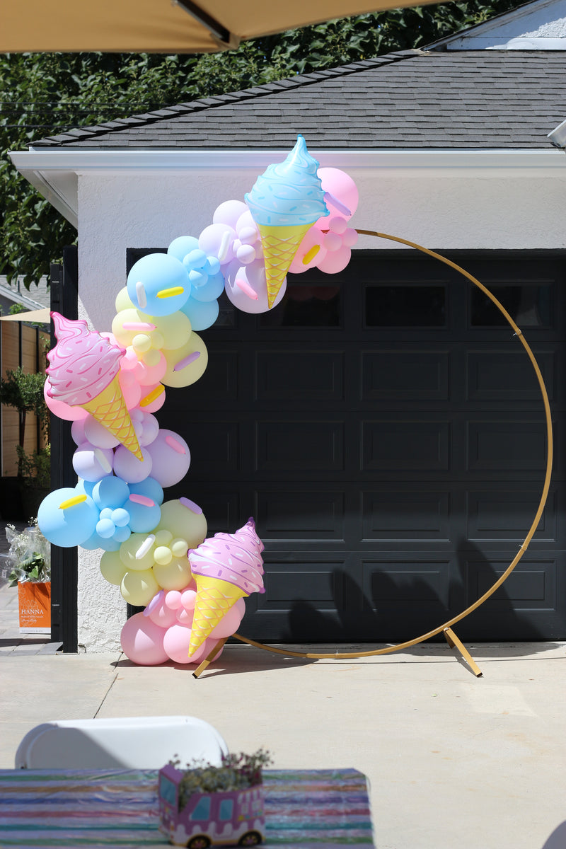 Organic Balloon Garland (Half Arch)