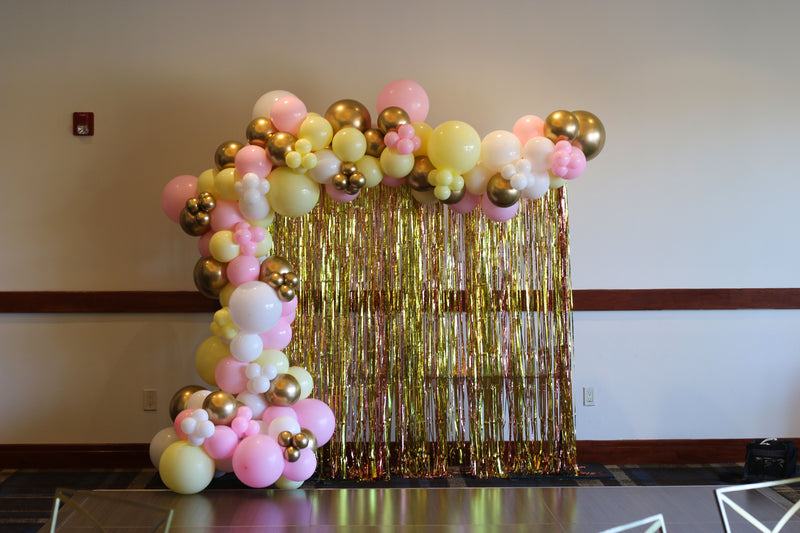 Organic Balloon Garland (Half Arch)