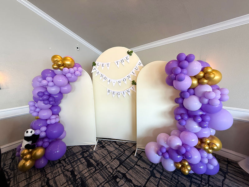 Organic Balloon Garland (Half Arch)