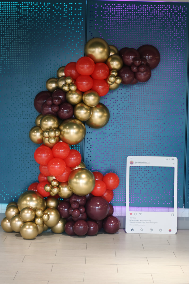 Organic Balloon Garland (Half Arch)
