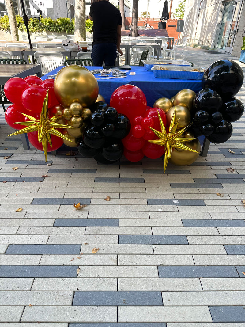 Organic Balloon Garland (Half Arch)