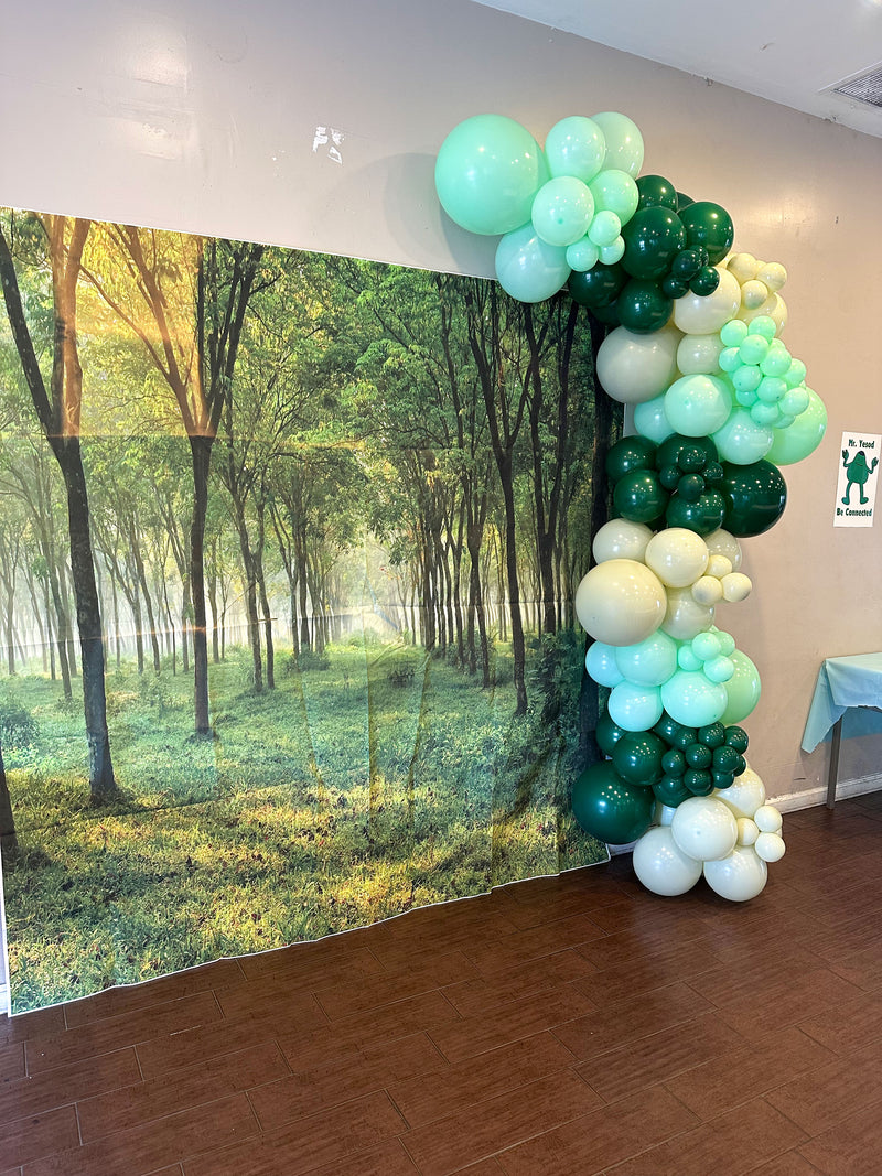 Organic Balloon Garland (Half Arch)