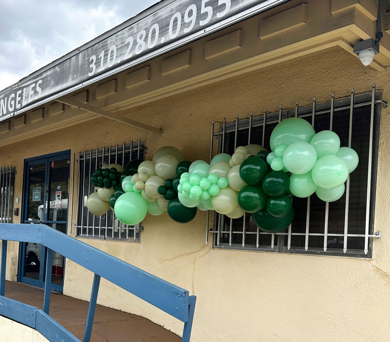 Organic Balloon Garland (Half Arch)