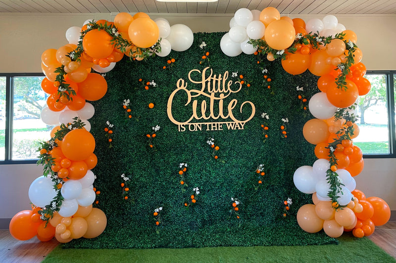 Organic Balloon Garland (Half Arch)