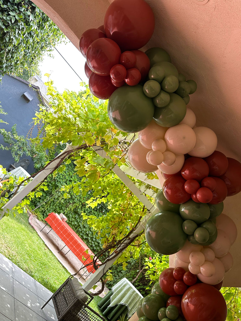 Organic Balloon Garland (Half Arch)