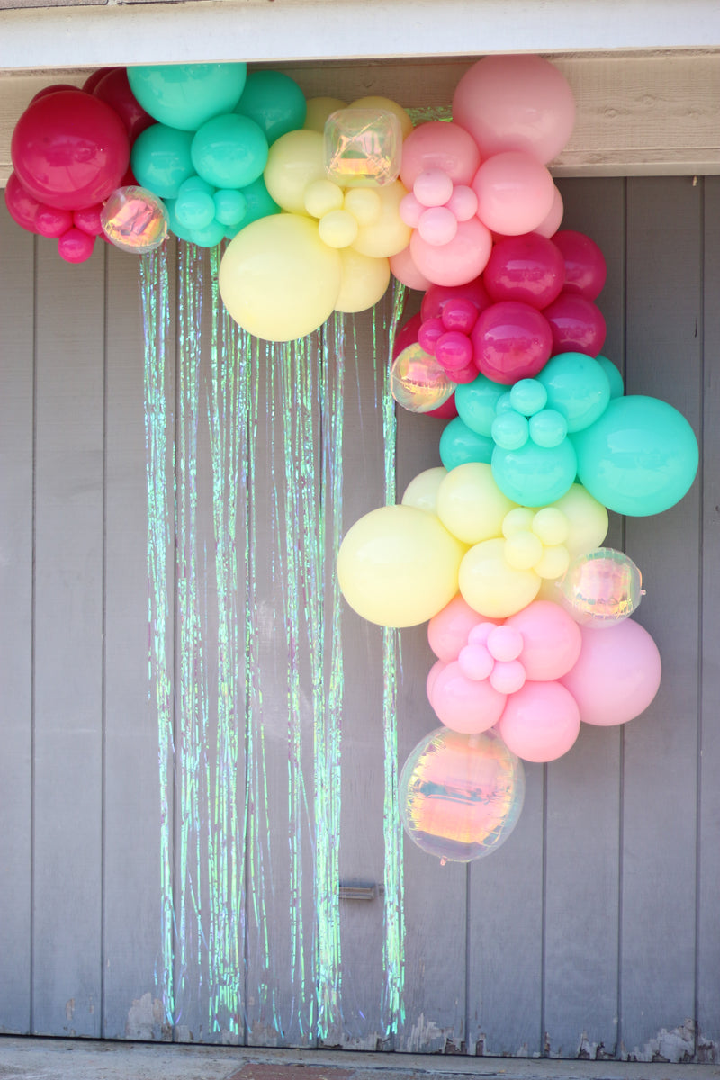 Organic Balloon Garland (Half Arch)
