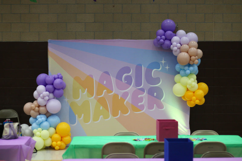 Organic Balloon Garland (Half Arch)
