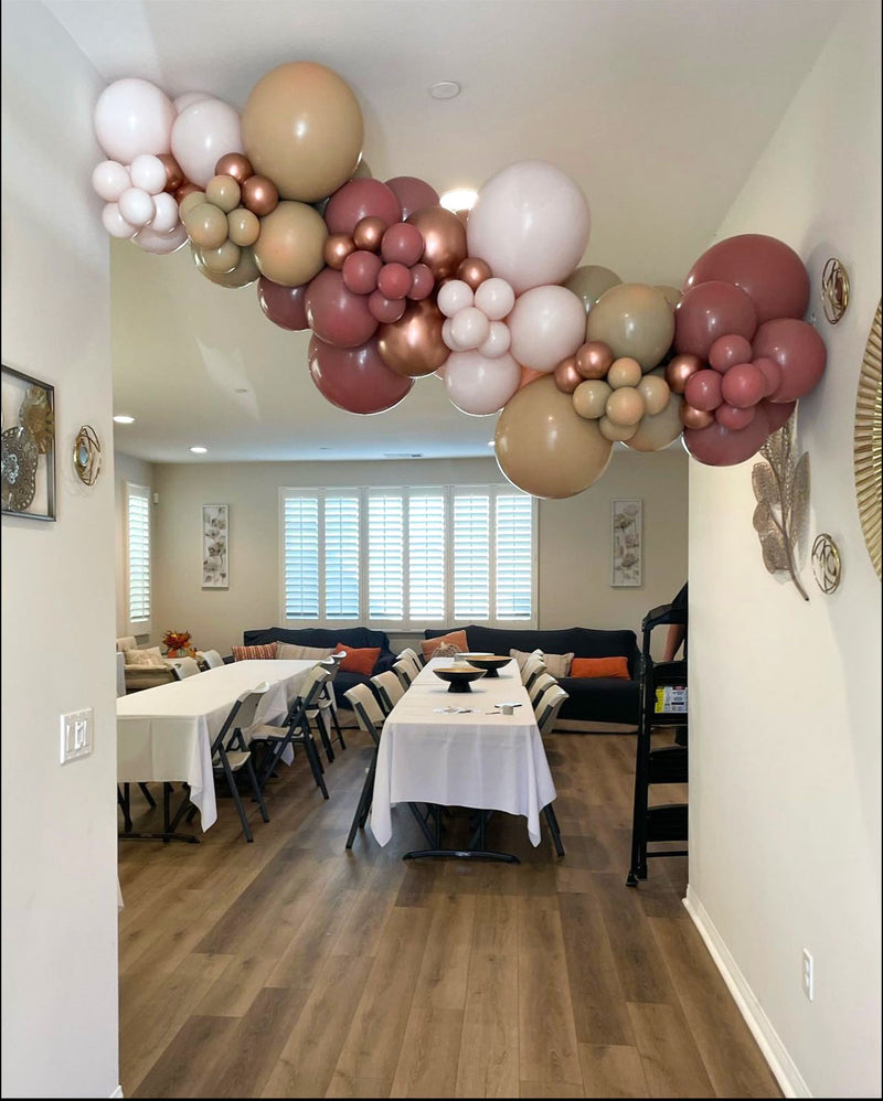 Organic Balloon Garland (Half Arch)