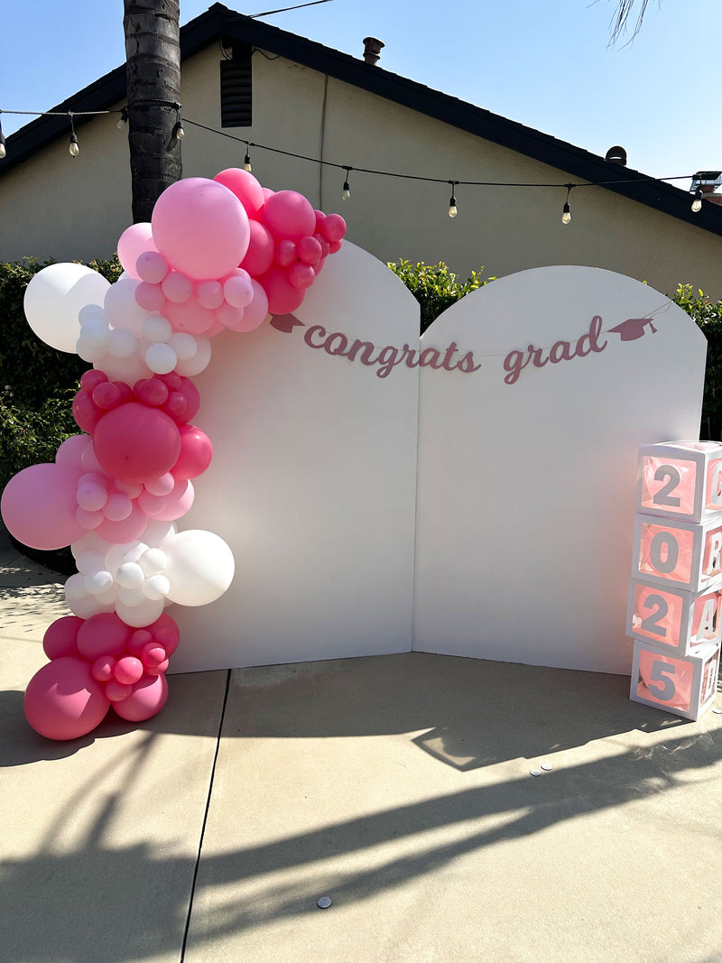 Organic Balloon Garland (Half Arch)