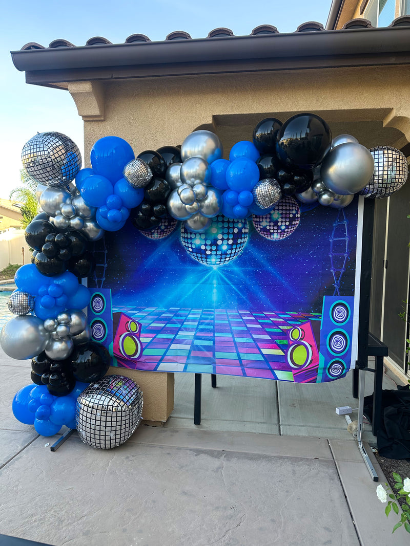 Organic Balloon Garland (Half Arch)