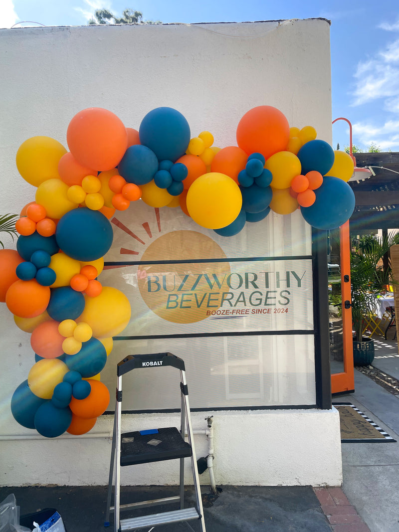 Organic Balloon Garland (Half Arch)