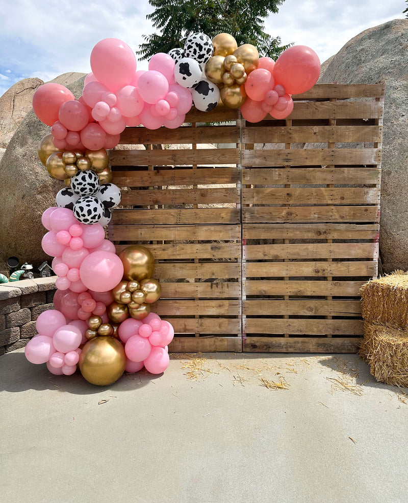 Organic Balloon Garland (Half Arch)