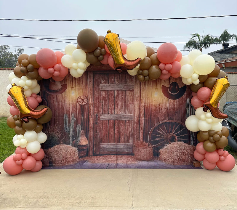 Organic Balloon Garland (Half Arch)