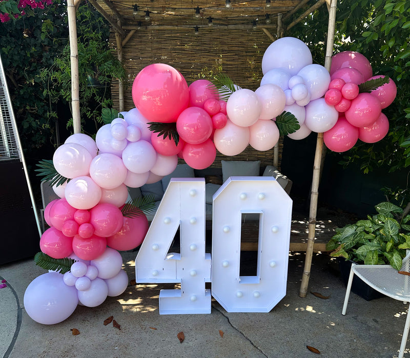Organic Balloon Garland (Half Arch)