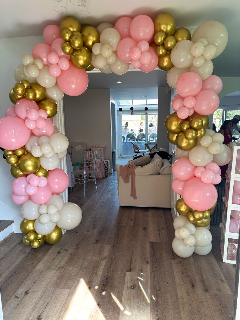 Organic Balloon Garland (Half Arch)