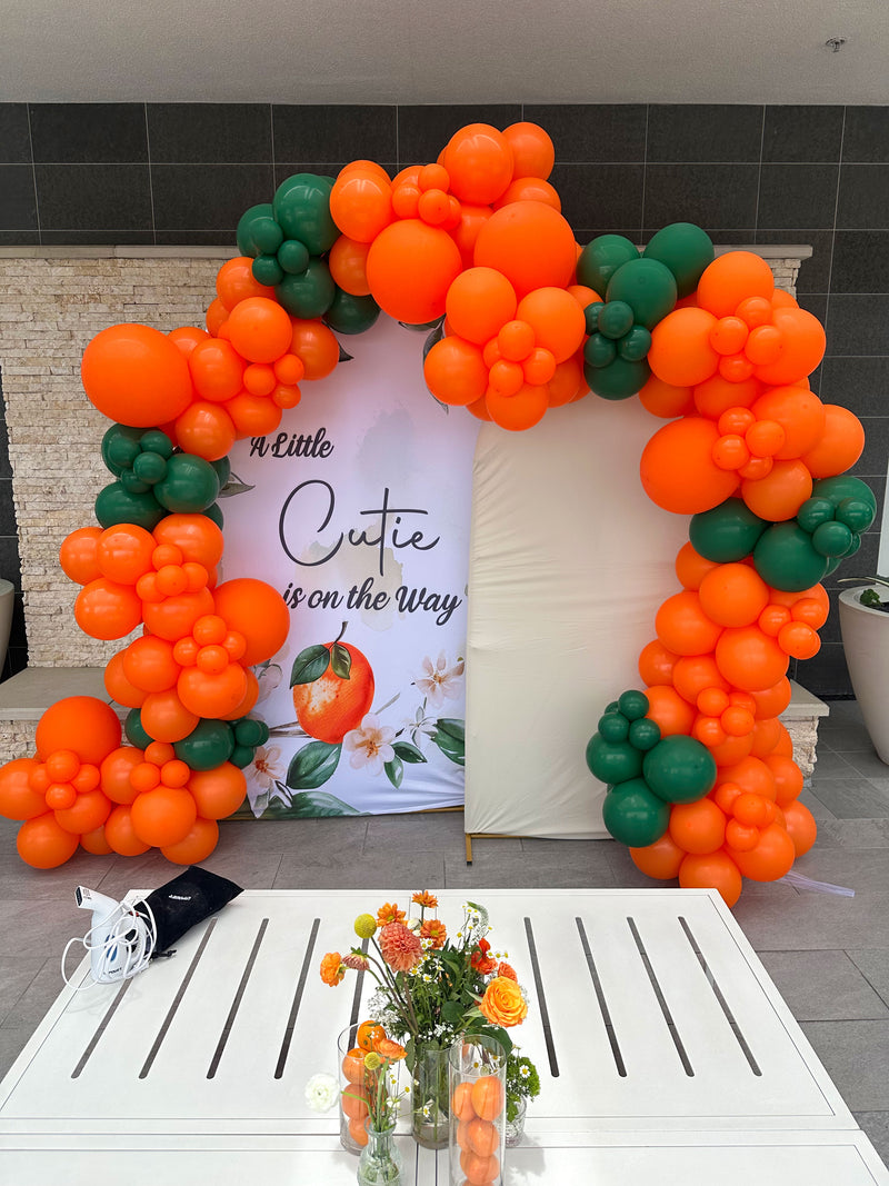 Organic Balloon Garland (Half Arch)