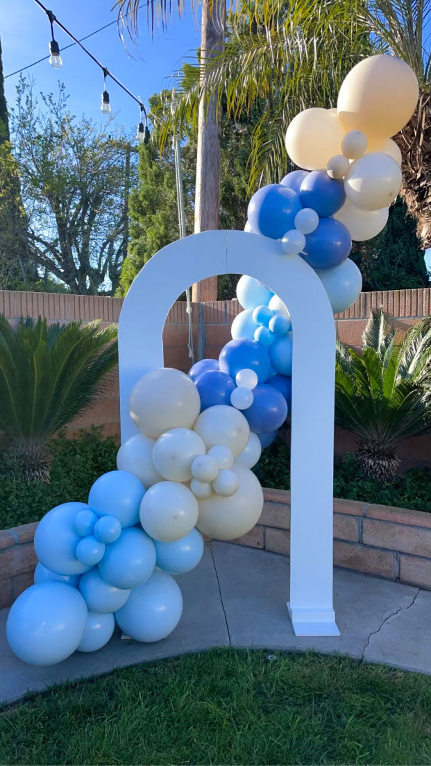 Organic Balloon Garland with Backdrop