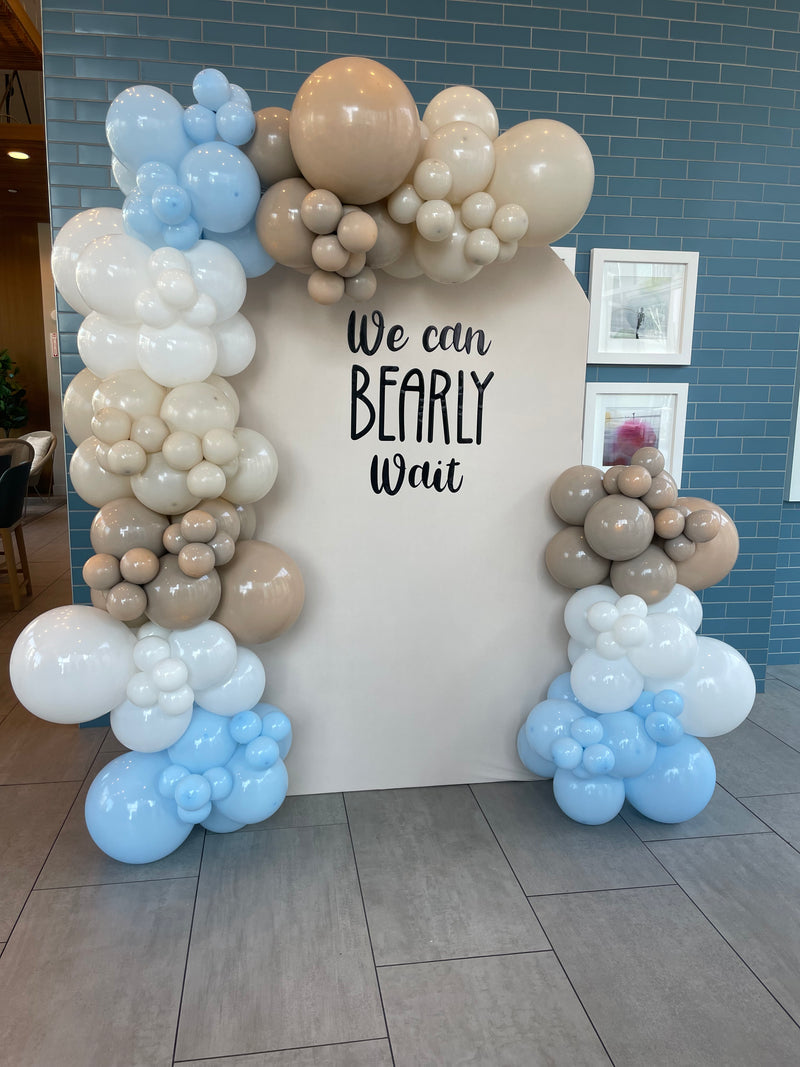 Organic Balloon Garland with Backdrop