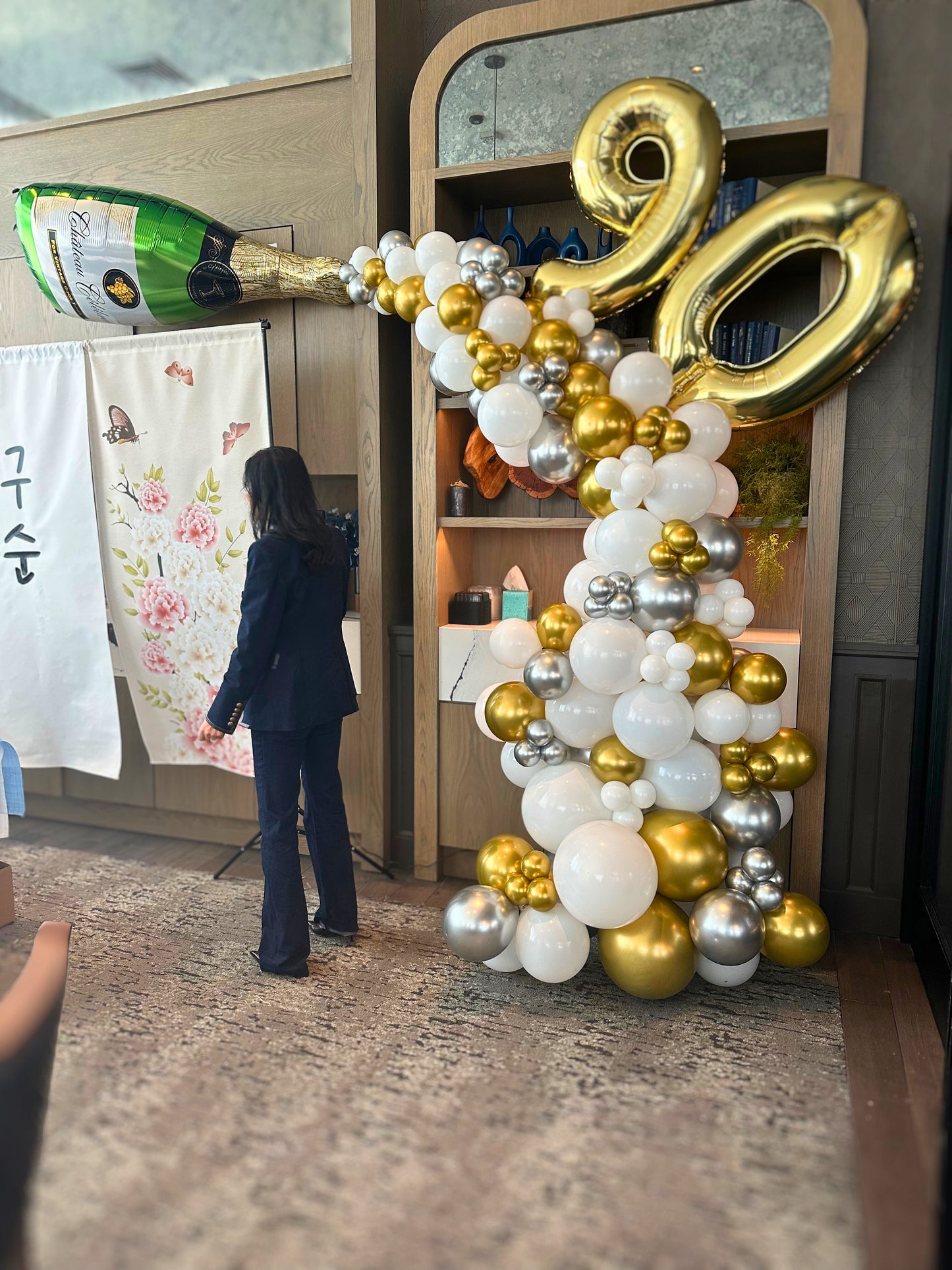 Organic Balloon Garland (Half Arch)