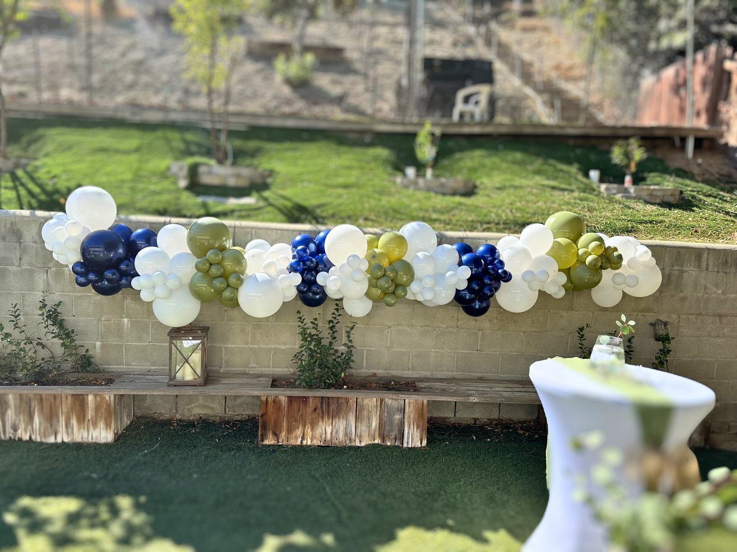 Organic Balloon Garland (Half Arch)
