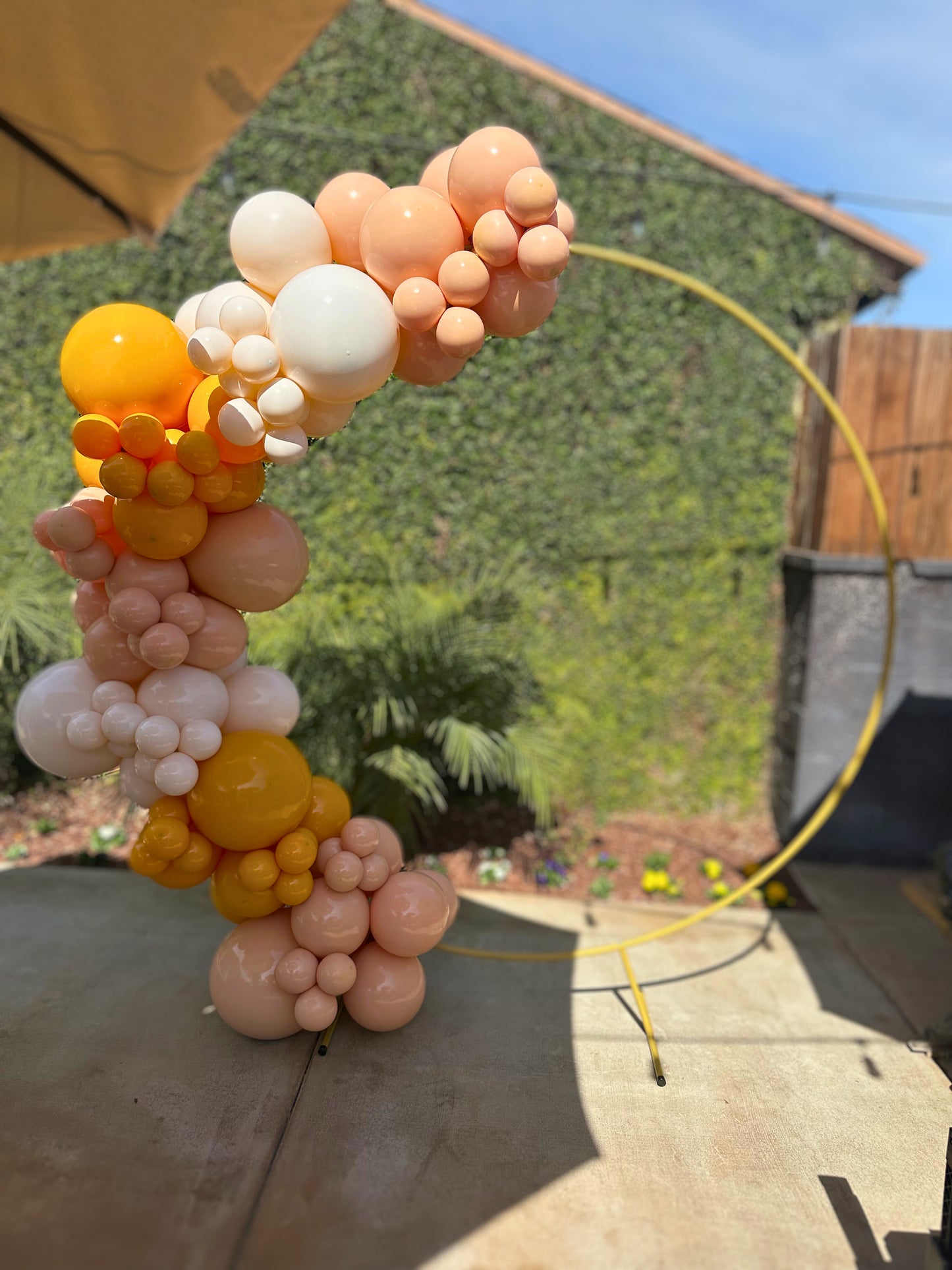 Organic Balloon Garland (Half Arch)