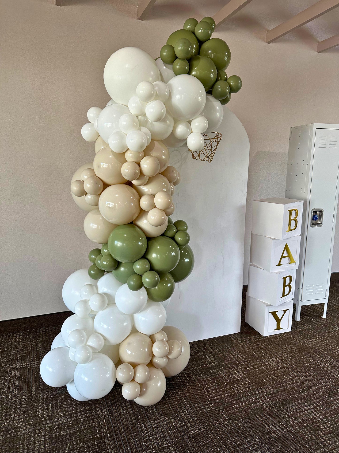 Organic Balloon Garland (Half Arch)