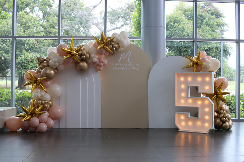 Organic Balloon Garland with Backdrop