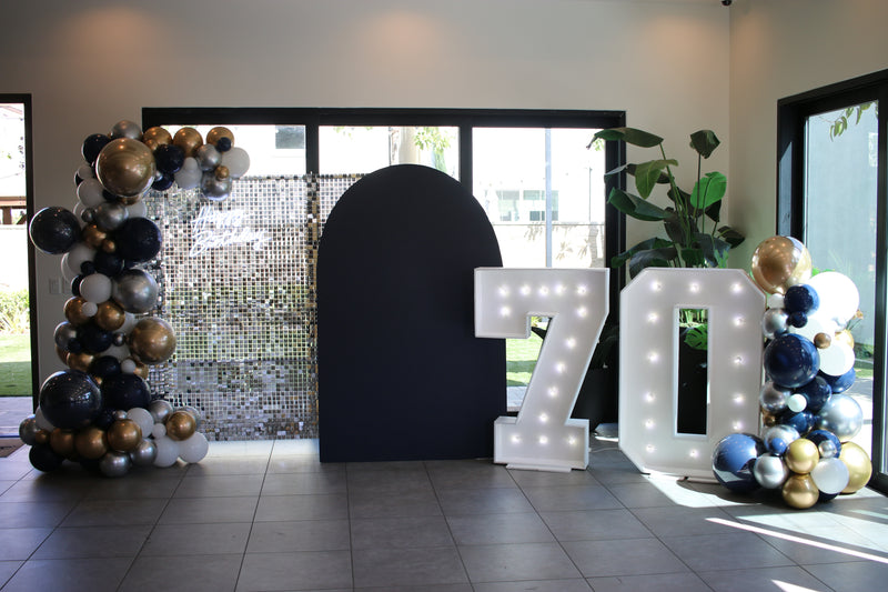 Organic Balloon Garland with Backdrop