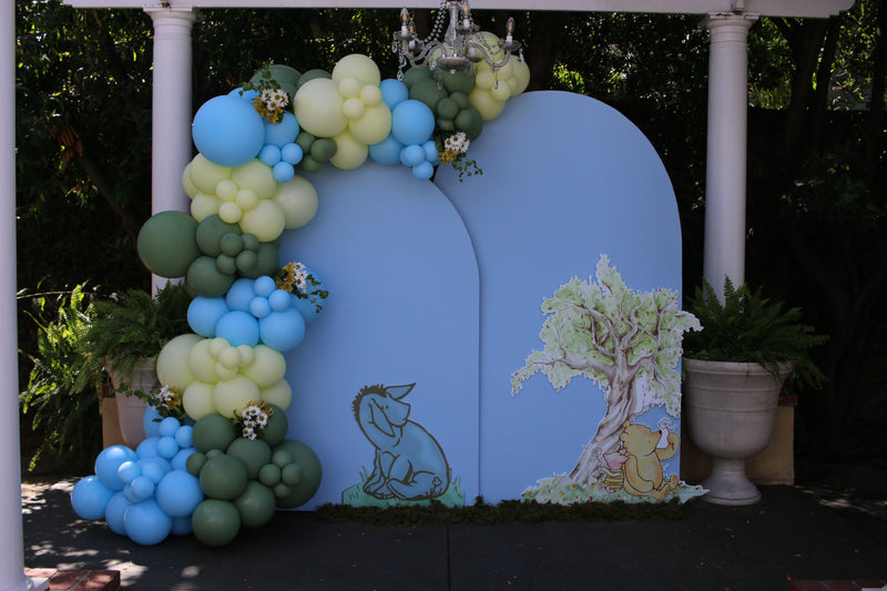 Organic Balloon Garland with Backdrop