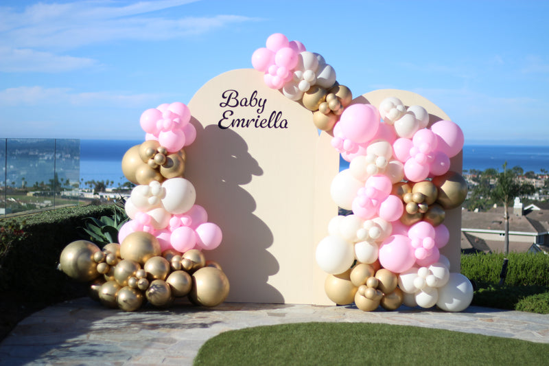 Organic Balloon Garland with Backdrop