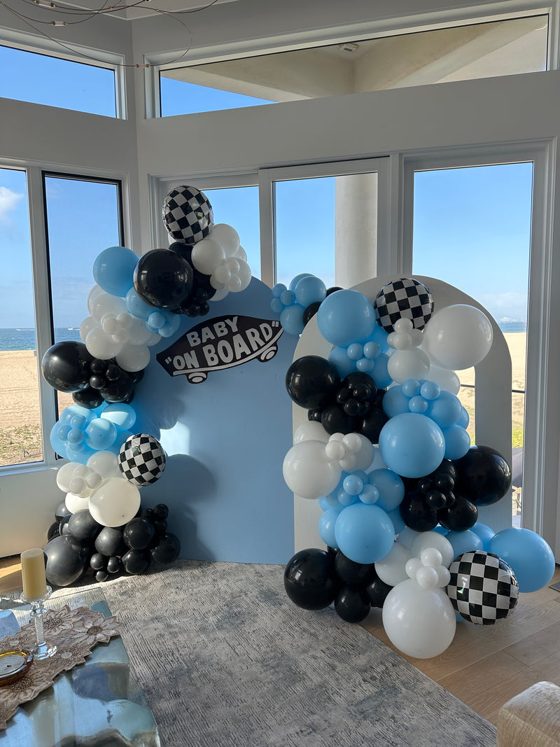 Organic Balloon Garland with Backdrop