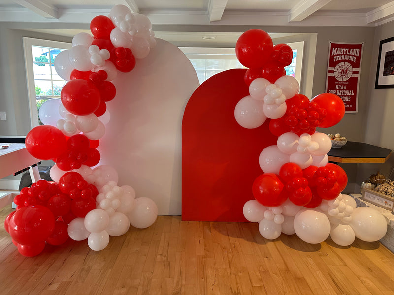 Organic Balloon Garland with Backdrop